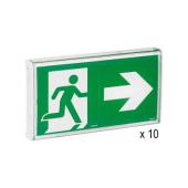  Lot de 10 BAES Evacuation 0625 