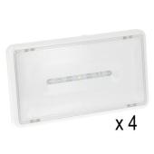  Lot de 4 BAES Ambiance 062565 