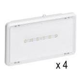  Lot de 4 BAES Ambiance 062565 