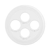  Enjoliveur prise TV-R-SAT-SAT 