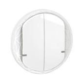  Enjoliveur interrupteur double 