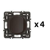  Lot 4 interrupteurs ou-va-et-v 