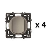  Lot 4 interrupteurs ou-va-et-v 