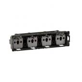  Prise 4x2P+T compacte Cliane 