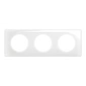  Plaque C�liane 3 postes - Blan 