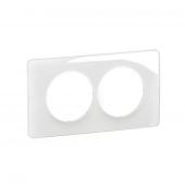  Plaque 2 postes Blanc Emaill� 