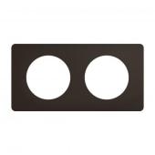  Plaque C�liane 2 postes - Noir 