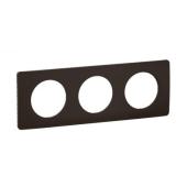  Plaque C�liane 3 postes - Noir 