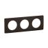  Plaque C�liane 3 postes - Noir 