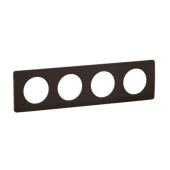  Plaque C�liane 4 postes - Noir 