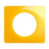  Plaque C�liane 1 poste - Jaune 