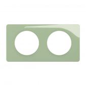 Plaque C�liane 2 postes - Vert 