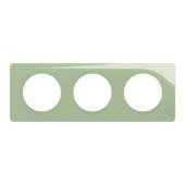  Plaque C�liane 3 postes - Vert 