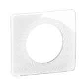  Plaque C�liane 1 poste - Blanc 