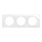  Plaque C�liane 3 postes - Blan 