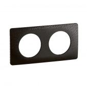  Plaque C�liane 2 postes - Noir 