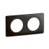  Plaque C�liane 2 postes - Noir 