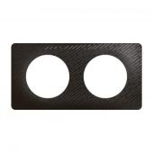  Plaque C�liane 2 postes - Noir 