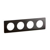  Plaque C�liane 4 postes - Noir 