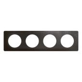  Plaque C�liane 4 postes - Noir 