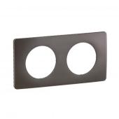  Plaque C�liane 2 postes - Gris 