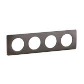  Plaque C�liane 4 postes - Gris 
