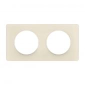  Plaque C�liane 2 postes - Blan 