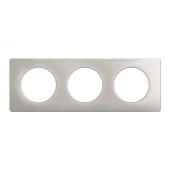 Plaque C�liane 3 postes - Alu 
