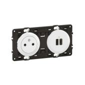  Prise 2P+T et USB A+C 20W pr�c 