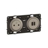  Prise 2P+T et USB A+C 20W pr�c 