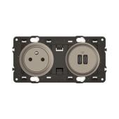  Prise 2P+T et USB C+C C�liane 