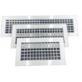  GRILLE DOUBLE ABS BLANCHE 400X 