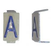  LOT 25 LETTRES A 6X11 ALU IVOI 