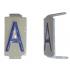  LOT 25 LETTRES A 6X11 ALU IVOI 
