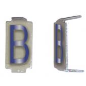  LOT 25 LETTRES B 6X11 ALU IVOI 
