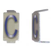  LOT 25 LETTRES C 6X11 ALU IVOI 