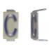  LOT 25 LETTRES C 6X11 ALU IVOI 