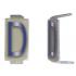  LOT 25 LETTRES D 6X11 ALU IVOI 