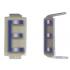  LOT 25 LETTRES E 6X11 ALU IVOI 