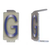  LOT 25 LETTRES G 6X11 ALU IVOI 