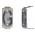  LOT 25 LETTRES G 6X11 ALU IVOI 
