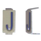  LOT 25 LETTRES J 6X11 ALU IVOI 