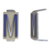  LOT 25 LETTRES M 6X11 ALU IVOI 