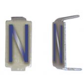  LOT 25 LETTRES N 6X11 ALU IVOI 