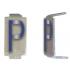  LOT 25 LETTRES P 6X11 ALU IVOI 