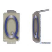  LOT 25 LETTRES Q 6X11 ALU IVOI 