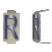  LOT 25 LETTRES R 6X11 ALU IVOI 