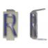  LOT 25 LETTRES R 6X11 ALU IVOI 