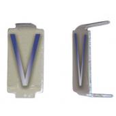  LOT 25 LETTRES V 6X11 ALU IVOI 