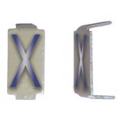  LOT 25 LETTRES X 6X11 ALU IVOI 